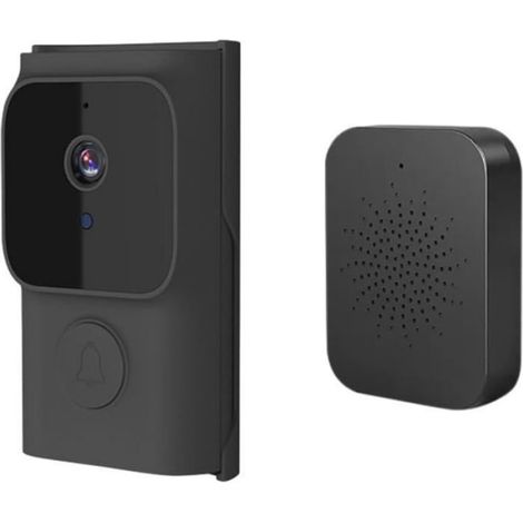 1 Sonnette vidéo WiFi 720P, Détection mouvement PIR, Audio bidirectionnel, Sécurité domicile bureau (1/4)
