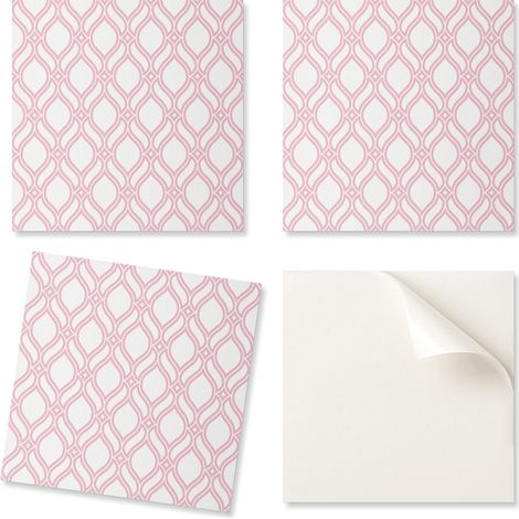Baldosas de vinilo con motivo para una f谩cil renovaci贸n de pared. Elegante dise帽o ondulado. 4x50x50 cm.