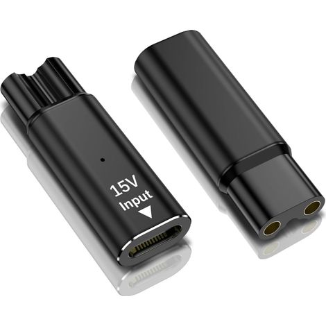 Cargador USB-C de 15 V para recortadoras de barba Philips, cargador de afeitadoras para las series Philips Norelco y OneBlade (1/5)