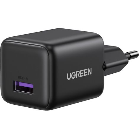 Chargeur mural USB Ugreen X518, GaN, 18 W (noir) (1/3)