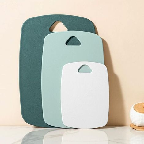 Lot de 3 planches à découper en plastique, planches à découper pour la cuisine, planches à découper épaisses pour la viande, les légumes, les fruits, avec poignée facile à prendre en main, lave-vaisse