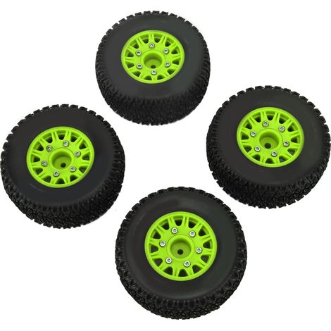 Grüne Sechskantreifen für 1/10 RC Short Course Trucks (ARRMA, SENTON, TRAXXAS, Slash) – Kompatibel mit ARRMA-, SENTON-, TRAXXAS- und Slash-Modellen. Erhältlich in Grün. (1/5)