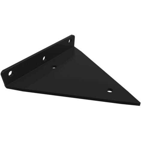 Support D'étagère en Triangle en Métal Flottant,Equerre Etagere Mural Aveugles Dissimulés,Chambre à Coucher Salon Salle de Bain Bricolage Décoration Support,2 Pièces (8x10cm/3.1x3.9in,black)
