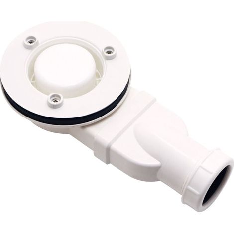 Low Profile Shower Drain Plug ABS Chrome Shower Tray Slim Drain 90mm Flow 32L/min Low Profile Side Siphon MUMU