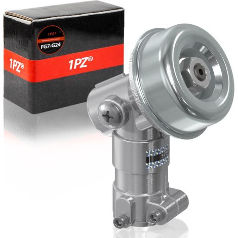 FG7-G24 24 mm 7 Zähne Bürstenschneider-Winkelgetriebe, Mäher-Getriebekopfkasten, Universal-Rasenbürstenschneider-Getriebekopf für Rasentrimmer/Kettensäge