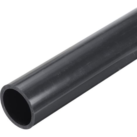 Tube PVC Rigide Ronde 31.6mm DI 38mm DE 12" Gris Fonce (1/5)