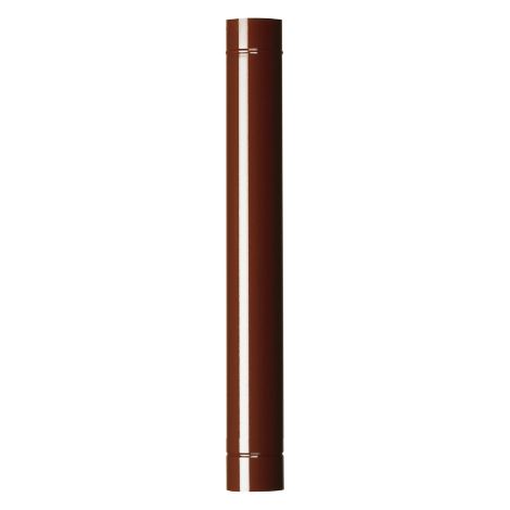 Tubo per stufa   14x100 cm acciaio porcellanato marrone tubo per stufa stufe a legna