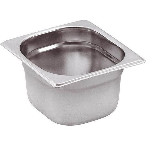 Bac GN 1/6, hauteur 65 mm, inox - Hendi 800621