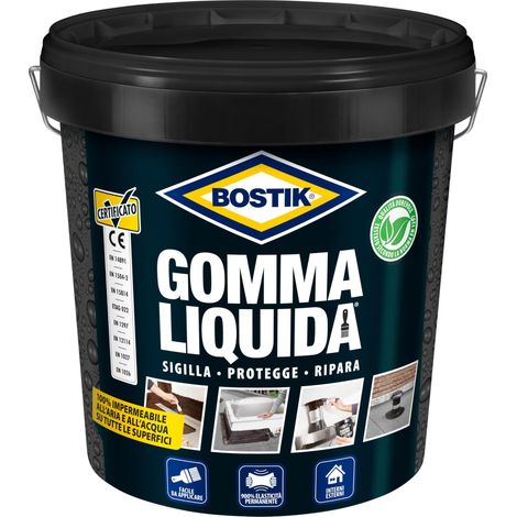 Gomma Liquida Impermeabilizzante Barattolo Bostik 5 lt (1/3)
