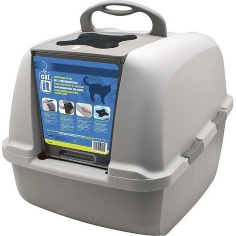 JUMBO Maison de toilette pour chat 46x55x45 cm (1/2)