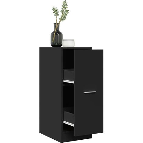Apothekerschrank Schwarz 30x41x77,5 cm Holzwerkstoff