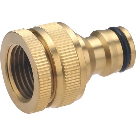 Lot de 10 nez de robinet automatique en laiton - Réduction 20x27 et 15x21, joint torique inclus, étanche et fiable. (1/5)