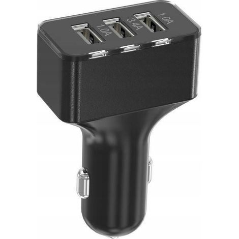 Chargeur de voiture Carcommerce 3 ports USB 3,4 A 12/24 V (1/3)