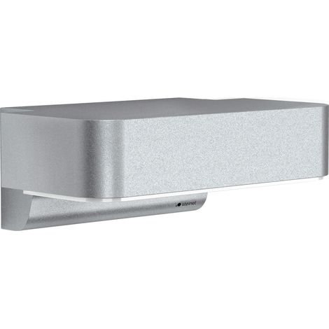 Steinel Sensor-LED-Außenleuchte L 800 SC silber 087555 LED-Außenwandleuchte mit Bewegungsmelder LED