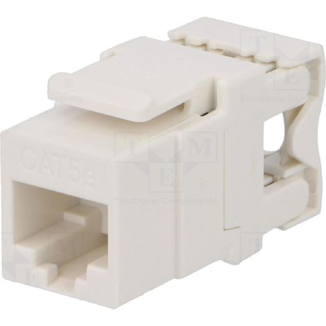 Connecteur RJ45 femelle Cat.5e - Blanc