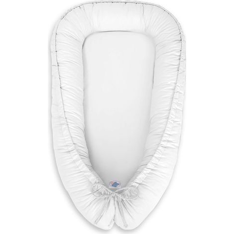 Capullo para bebé, de doble cara, corralito, arrullo, Premium MY sweet baby - blanco
