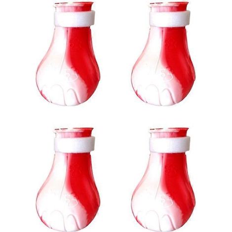 Protège-griffes pour animaux de compagnie, housse en silicone ajustable, accessoires de bain (1/5)