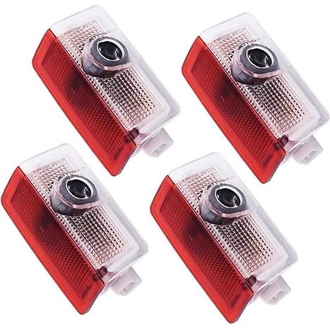 Éclairage de porte avec logo Mercedes-Benz, projecteur de logo de porte (4 pièces), accessoires pour portières de voiture compatibles ABCEMG AMG er W166 W176 W205 W212 (1/4)