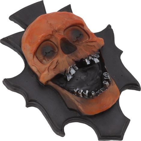 Lampe Crâne Lumière Nocturne, Décoration Murale Squelette en Résine pour Fêtes d'Halloween (1/5)
