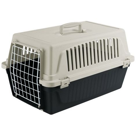 FERPLAST ATLAS 10EL, PANIER DE TRANSPORT POUR CHATS ET CHIENS, COLORI NOIR