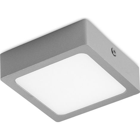 Plafón LED de superficie "Kaju" (8W 4200K 680lm) – Gris (1/2)