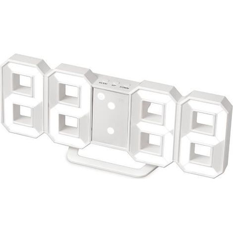 Reloj despertador digital LED - Balvi - Números grandes - Pantalla brillante - 3 niveles de intensidad - Snooze programable