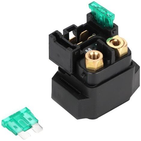 Solenoide de relé de arranque, cobre y plástico invertido, 30 A. Solenoide de relé de arranque de repuesto compatible con XVS1100 99-09. (1/5)