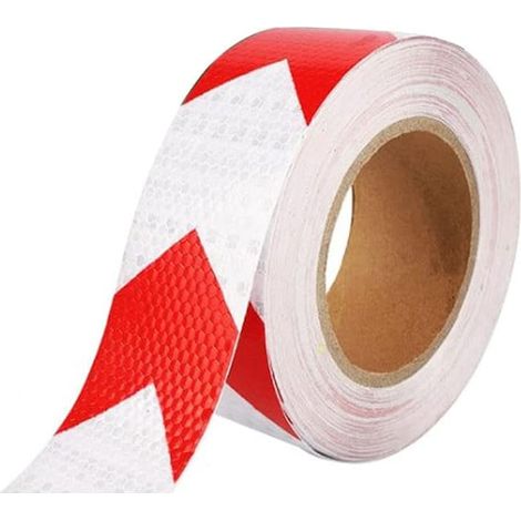 Ruban Réfléchissant 3m × 5cm Ruban Reflechissant Adhesif Ruban D'avertissement Réfléchissant Ruban de Sécurité Réfléchissant Bande (1/2)