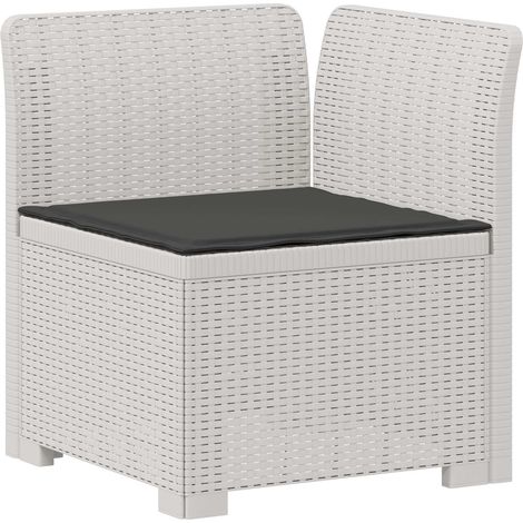 Sillón Individual de Jardín con Cojín Apariencia de Ratan PP vidaXL (1/5)