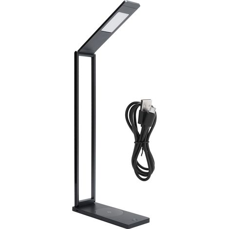 LED-Schreibtischlampe mit einstellbarer Helligkeit, Aluminiumlegierung mit USB-Ladeanschluss (1/5)