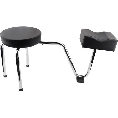 Repose-jambes et repose-bras réglables en cuir PU noir pour tatouage, pédicure et fauteuil. (1/5)