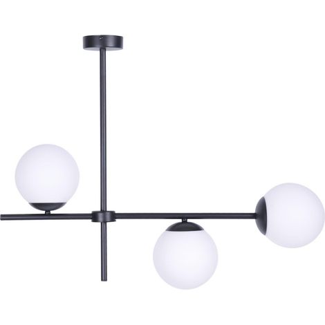 Suspension linéaire moderne 3xE27 noir/blanc Kaja Vuelta K-4735 (1/5)
