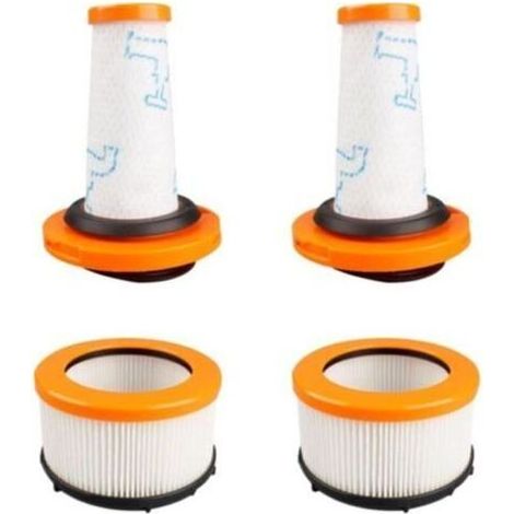 Filtres pour Rowenta X-FORCE FLEX 9.60, filtres pour Rowenta X-FORCE FLEX 9.60 et X-NANO ESSENTIAL RH20xx, 2 préfiltres + 2 filtres moteur, filtres (1/4)