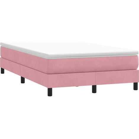 Boxspringbett ohne Matratze Rosa 120x210 cm Samt