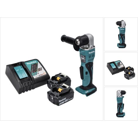 Makita DDA 351 RM trapano angolare a batteria 18 V 13,5 Nm + 2x batteria 4,0 Ah + caricabatterie