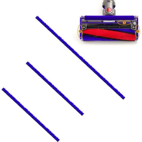 Lot de 3 Bande Collante en Peluche Souple de Remplacement pour Aspirateur Dyson V7 V8 V10 V11 (1/3)
