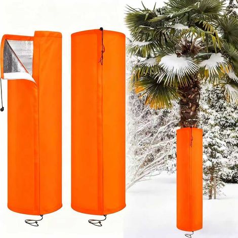 CCYKXA Baumstammschutz – 2-teilige, isolierte Winterschutzhülle mit Kordelzug für Palmenwurzeln – für Gehwege, Einfahrten und Terrassen bei kaltem Wetter (1/5)