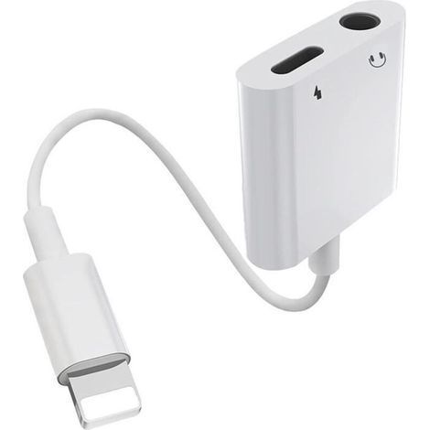 Adattatore da Lightning a jack audio da 3,5 mm per cuffie, convertitore audio compatibile con iPhone 12/12 Pro 11/8/8 Plus/7/7 Plus/X/XR/XS (1/3)
