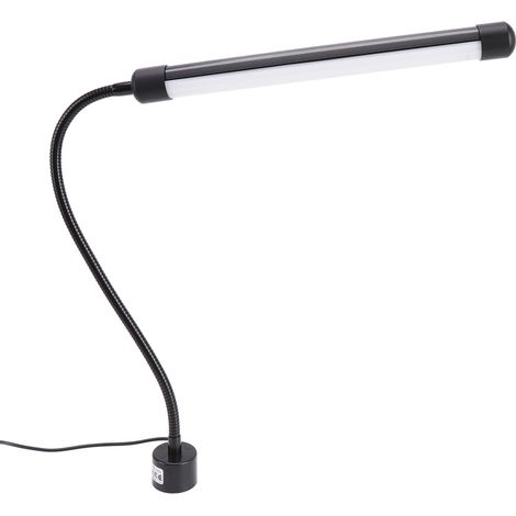 Lampe de travail magnétique avec protection oculaire, flexible col de cygne, 12 W, résistante aux hautes températures, pour établi, prise US 110-220 V (1/5)