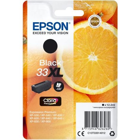 Cartouche d'encre EPSON T3351 XL Noir - Oranges (C13T33514012)
