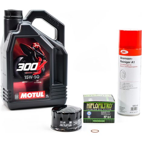 Kit Entretien Vidange pour BMW R 1200 R de 2006 à 2010 - MOTUL 300V ROAD RACING 15W50 4L