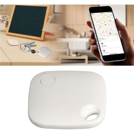 [Etiquette de Localisation] Marque Locator Tag – Petit Blanc – Diamètre 45mm – Contrôle App pour Clés, Bagages, Chiens et Seniors (1/5)