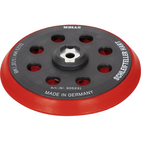 STIER Schleifteller Stützteller hart D123mm 5/16“ M8 für Exzenterschleifer, 120mm, mit klett (1/5)