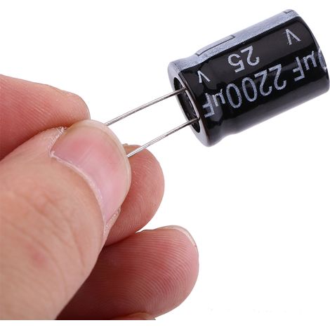 Kit de 125 condensateurs électrolytiques 1uF à 2200uF, 25 valeurs assorties pour bricolage électronique (1/5)