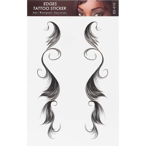 Wasserfester Haaransatz-Aufkleber für Frauen, natürliches Haar-Tattoo, ED-10-Aufkleber (1/5)