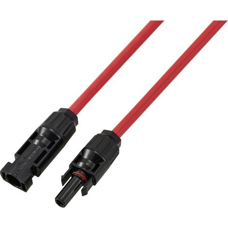 TRU COMPONENTS TC-13806200 Rallonge de câble solaire 6.0 mm² 30 A Longueur de câble 5 m
