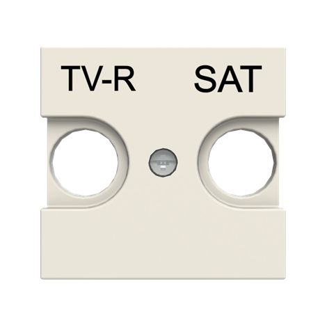 Tapa TV + R/SAT Serie Zenit de Niessen  Blanco (1/5)