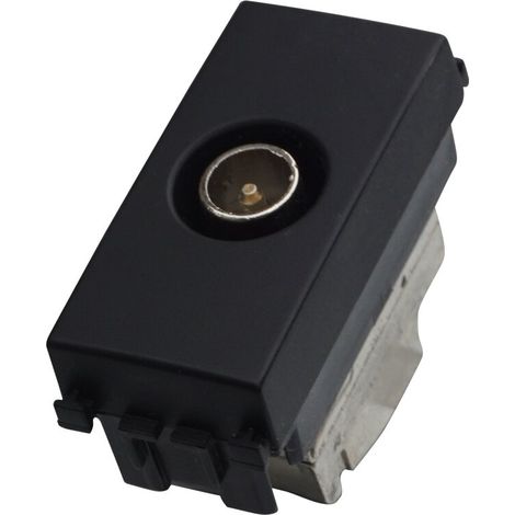 ETTROIT TV-Stecker männlich, schwarz, kompatibel mit Vimar Arke VA2253 (1/2)
