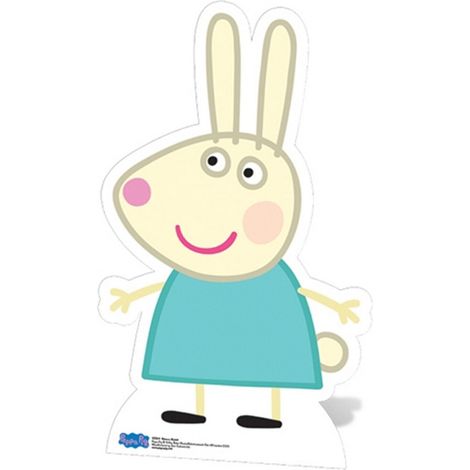 Figurine en carton Peppa Pig - Rebecca la Lapine Hauteur 66 CM