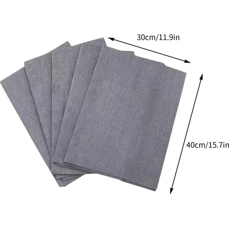 Chiffon Microfibre - Essuie-Verre et Vaisselle - Sans Peluches - Non Rayant - Pour Vitres Miroirs Acier Inoxydable - Lot de 4 (1/5)